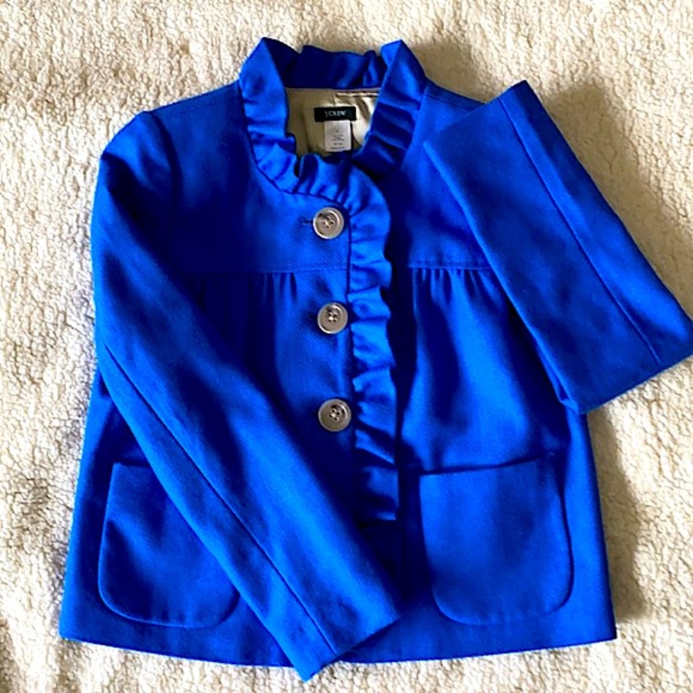 J.CREW Wool Ruffle Jacket - Picture 3 of 8